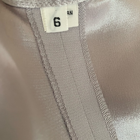 Vintage Albert Nipon Silk Sleeveless Slip Dress Lavender Purple Wrap Shawl 6 - Picture 6 of 14